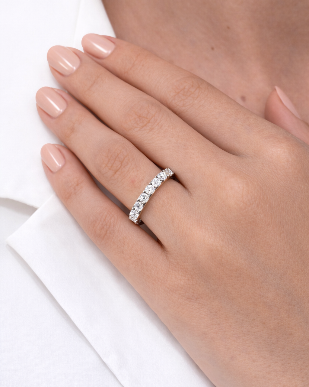 Anello Moissanite Eternity ct 1,5