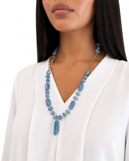 Collana con Acquamarina