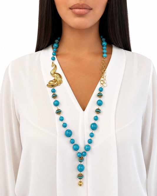 Collana con pasta di Turchese