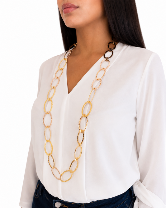 Collana in Argento Battuto