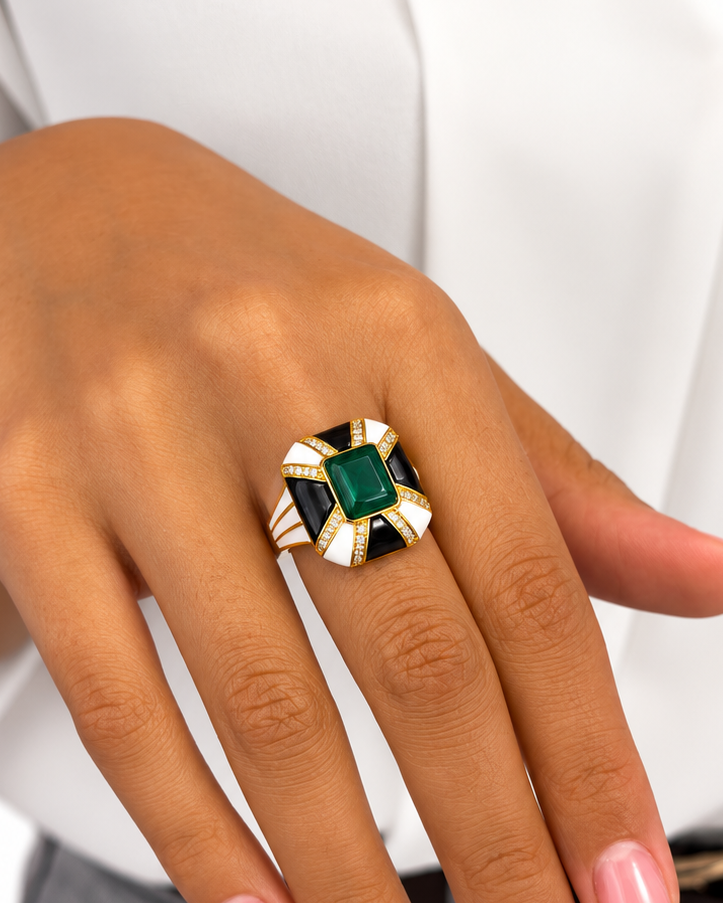 Anello Benedetta in Brass dorato