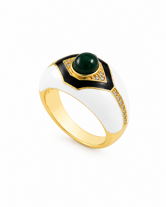 Anello Rosetta in Brass dorato