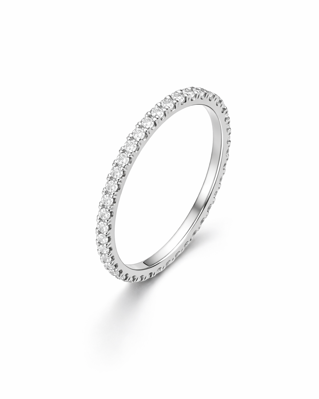 Anello Moissanite Eternity ct 1,2