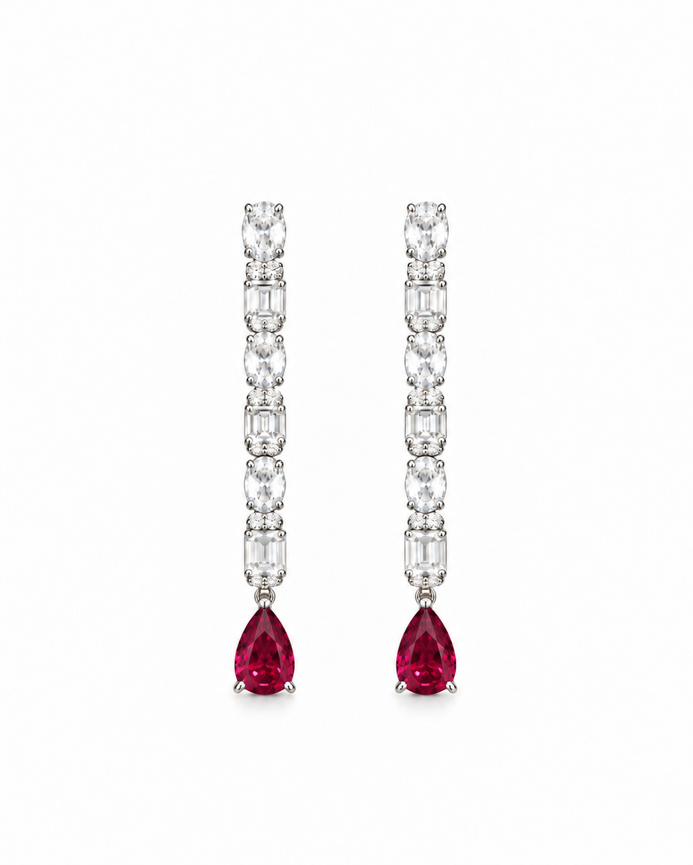 Orecchini Glinda Rossi in Argento 925