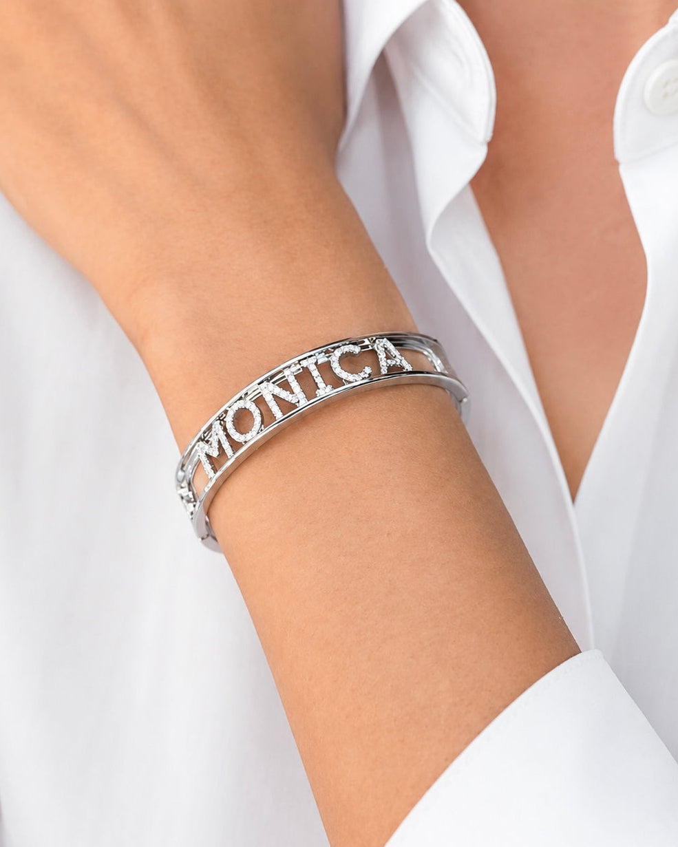Bracciale Manetta con Nome Personalizzato