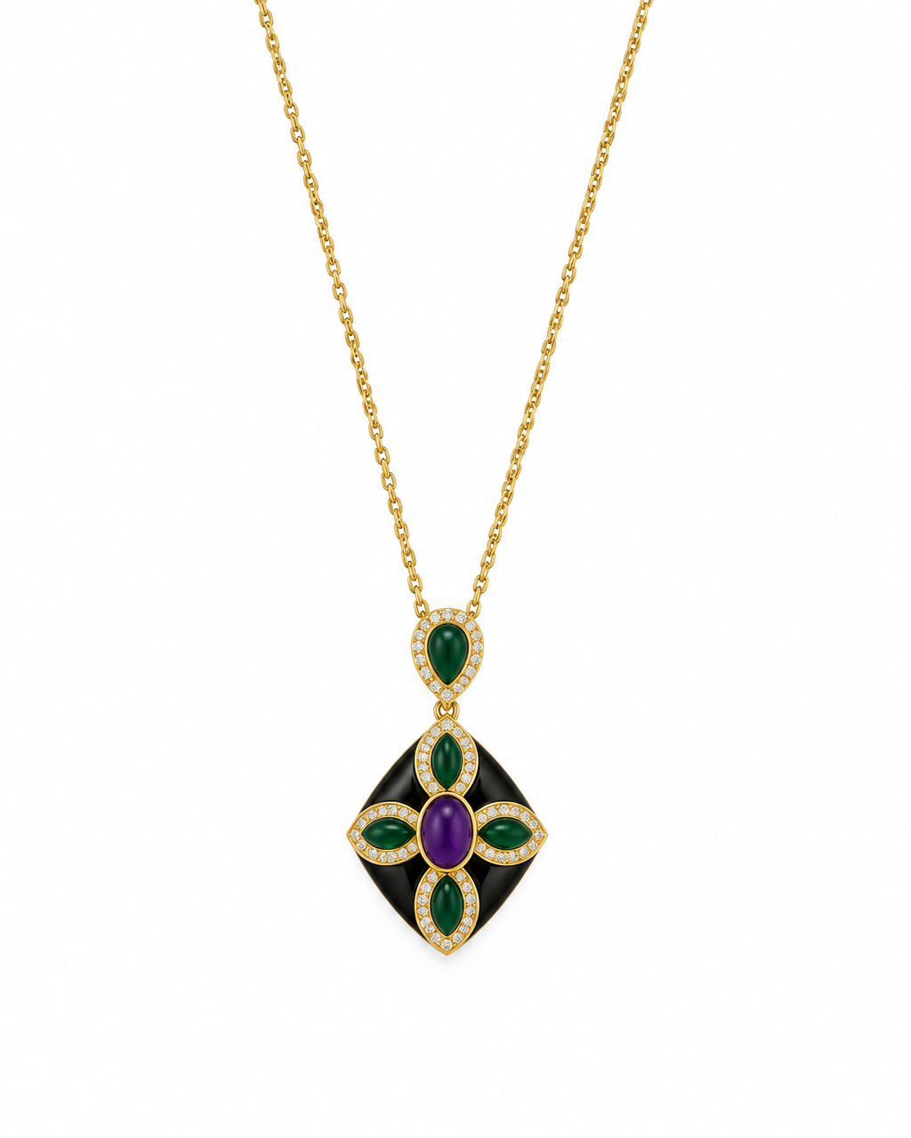 Girocollo Alina in Brass dorato