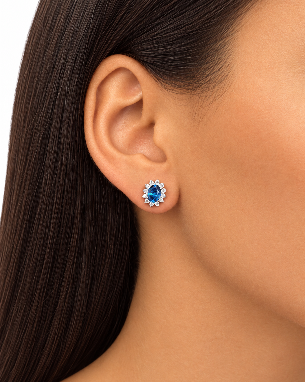 Orecchini Anastasia Small Azzurri in Argento 925