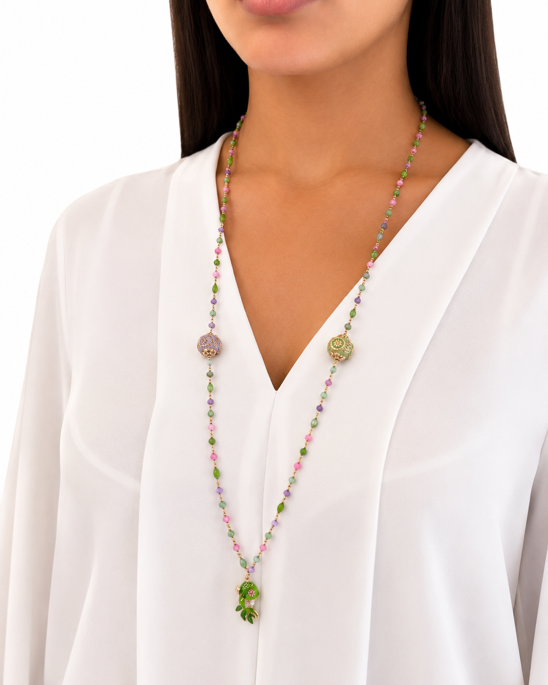 Collana con Zirconi e Cristallini