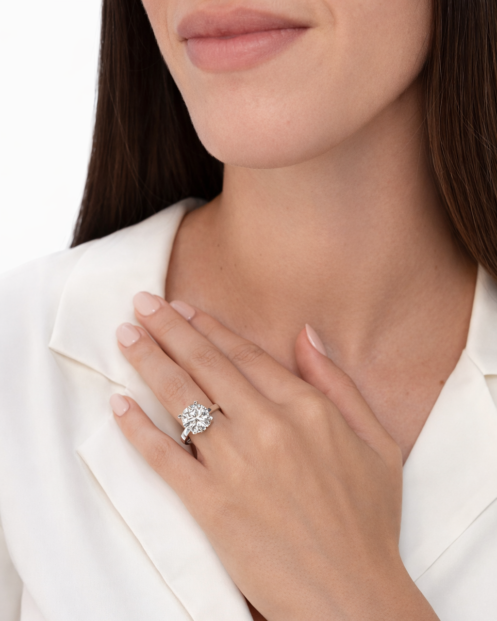 Anello Moissanite Solitario ct 3