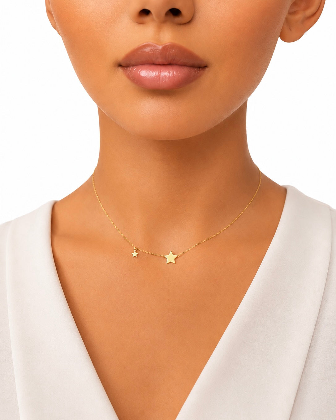 Girocollo in Oro 9kt con Stelline
