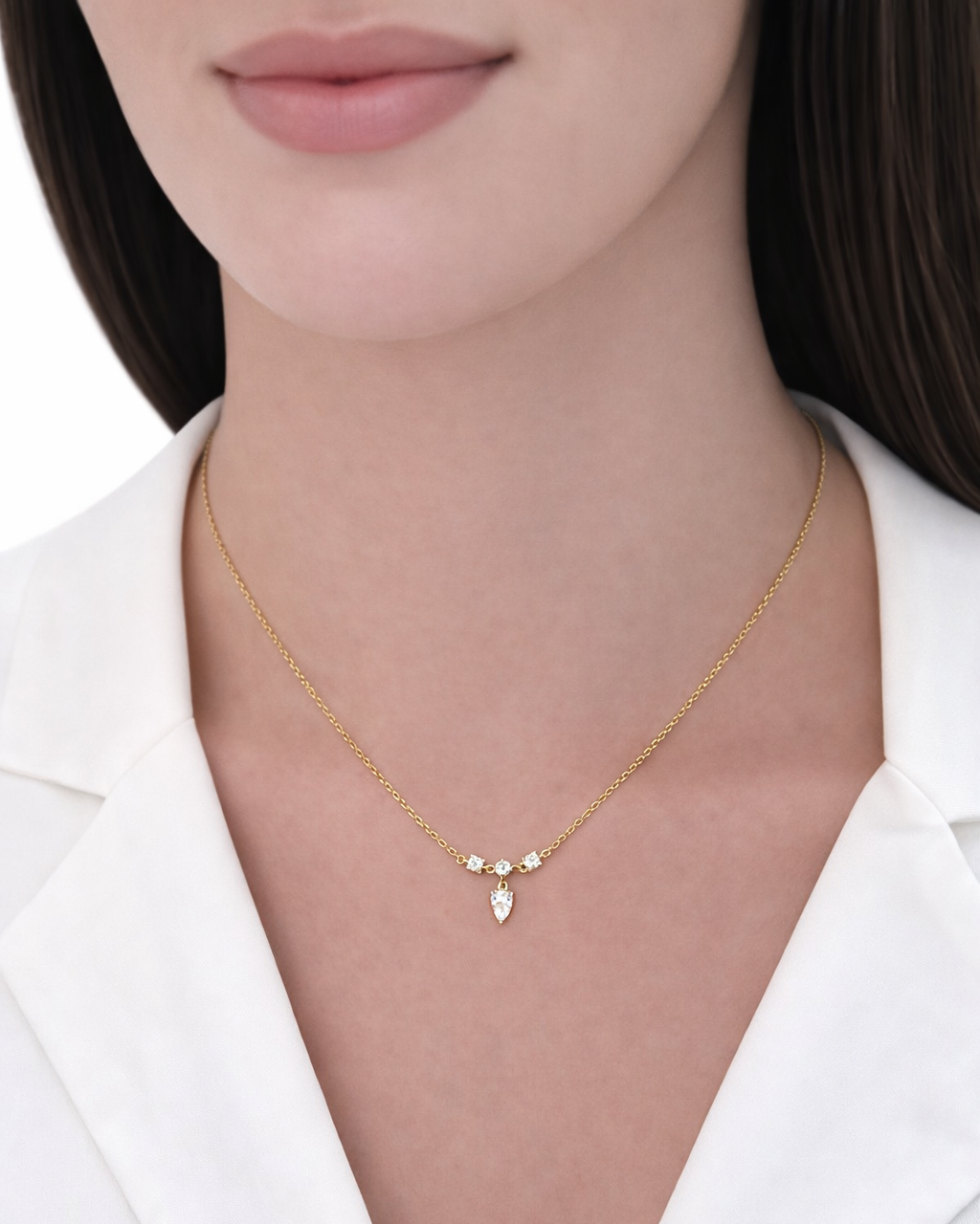 Girocollo Alina in Argento placcato oro giallo 18kt