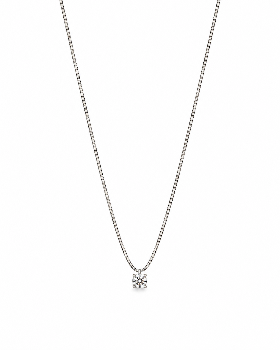 Girocollo Punto Luce Small in Argento 925 e Diamanti Lab Grown