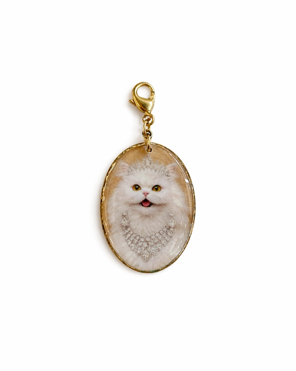 Pendente con Gatto Bianco