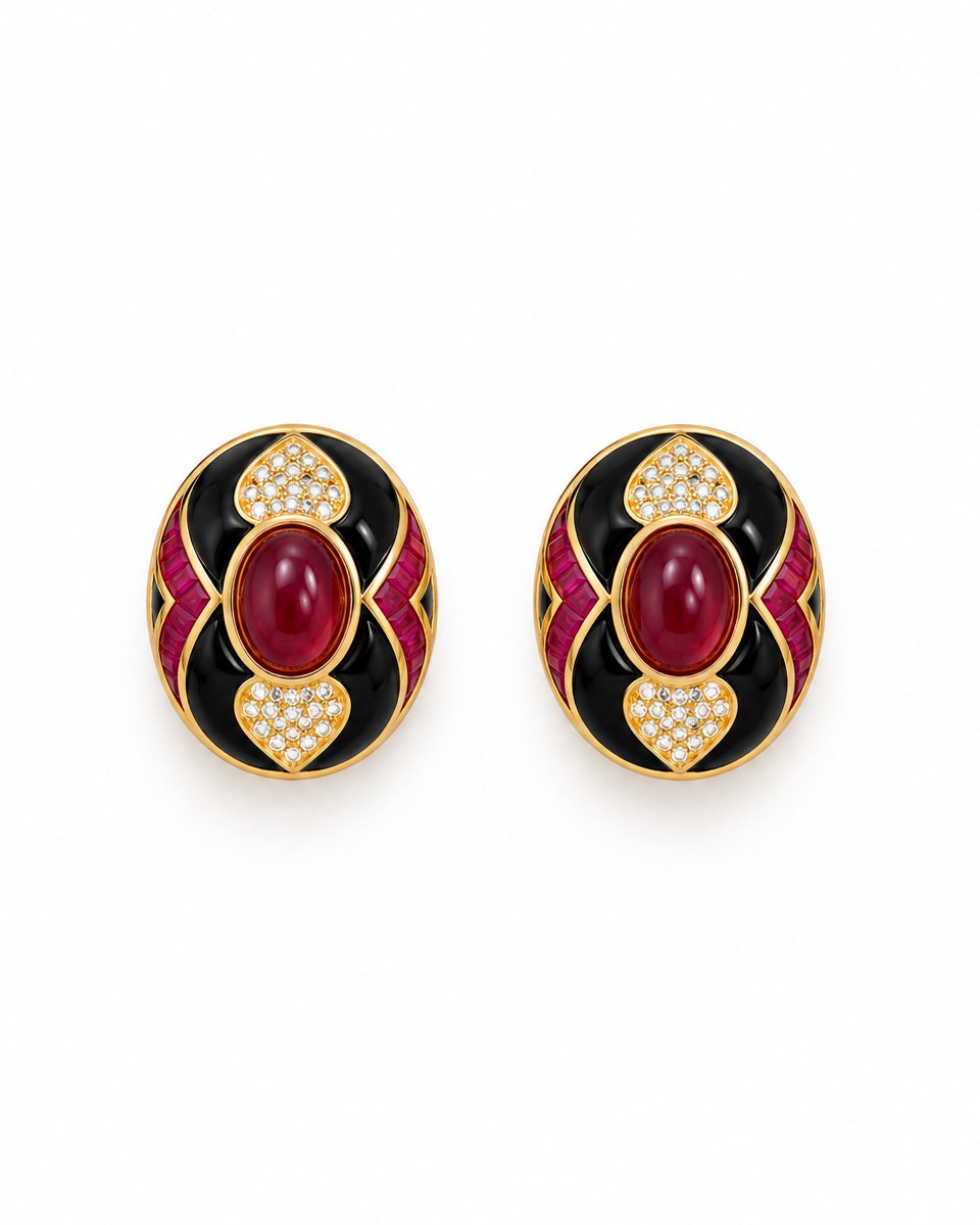 Orecchini Mirella in Brass dorato