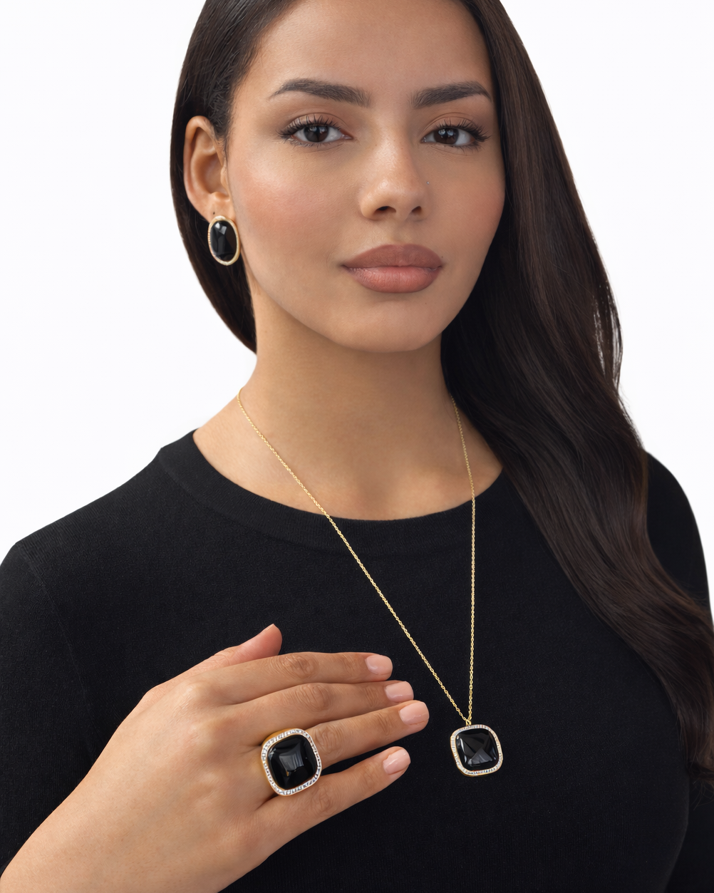 Anello Black in Brass placcato oro giallo 18kt