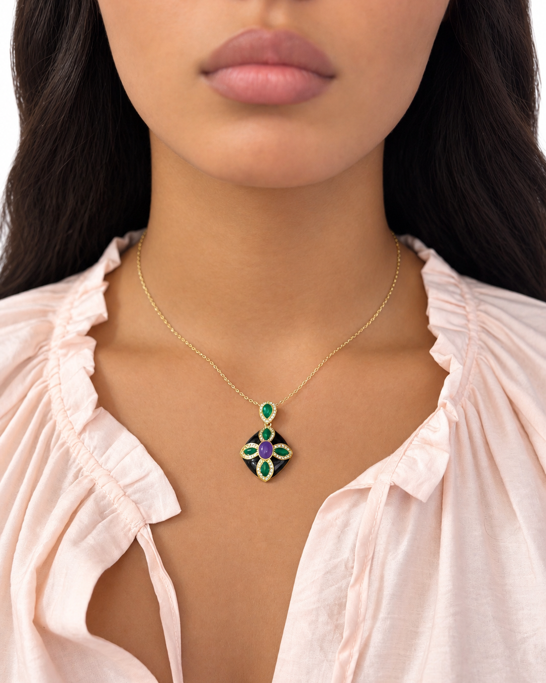 Girocollo Alina in Brass dorato