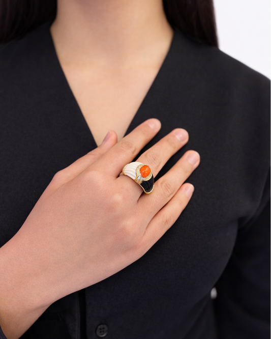 Anello Noemi in Brass dorato