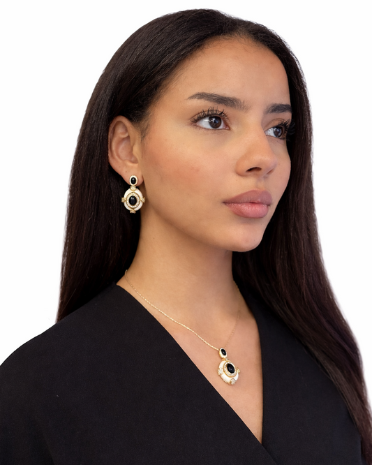 Orecchini Rebecca in Brass dorato