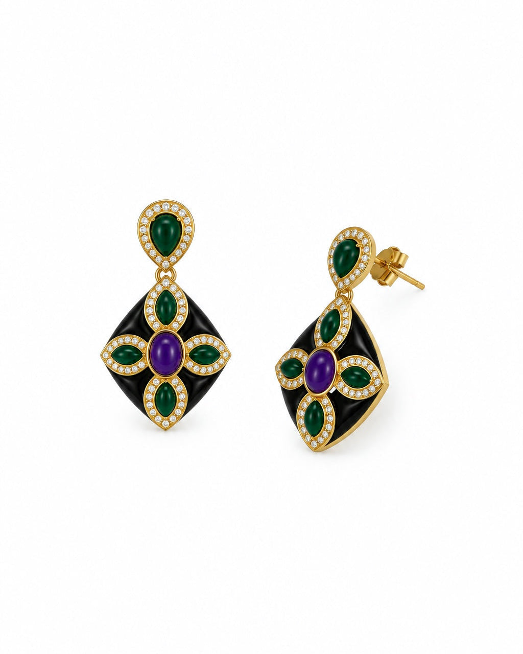 Orecchini Alina in Brass dorato