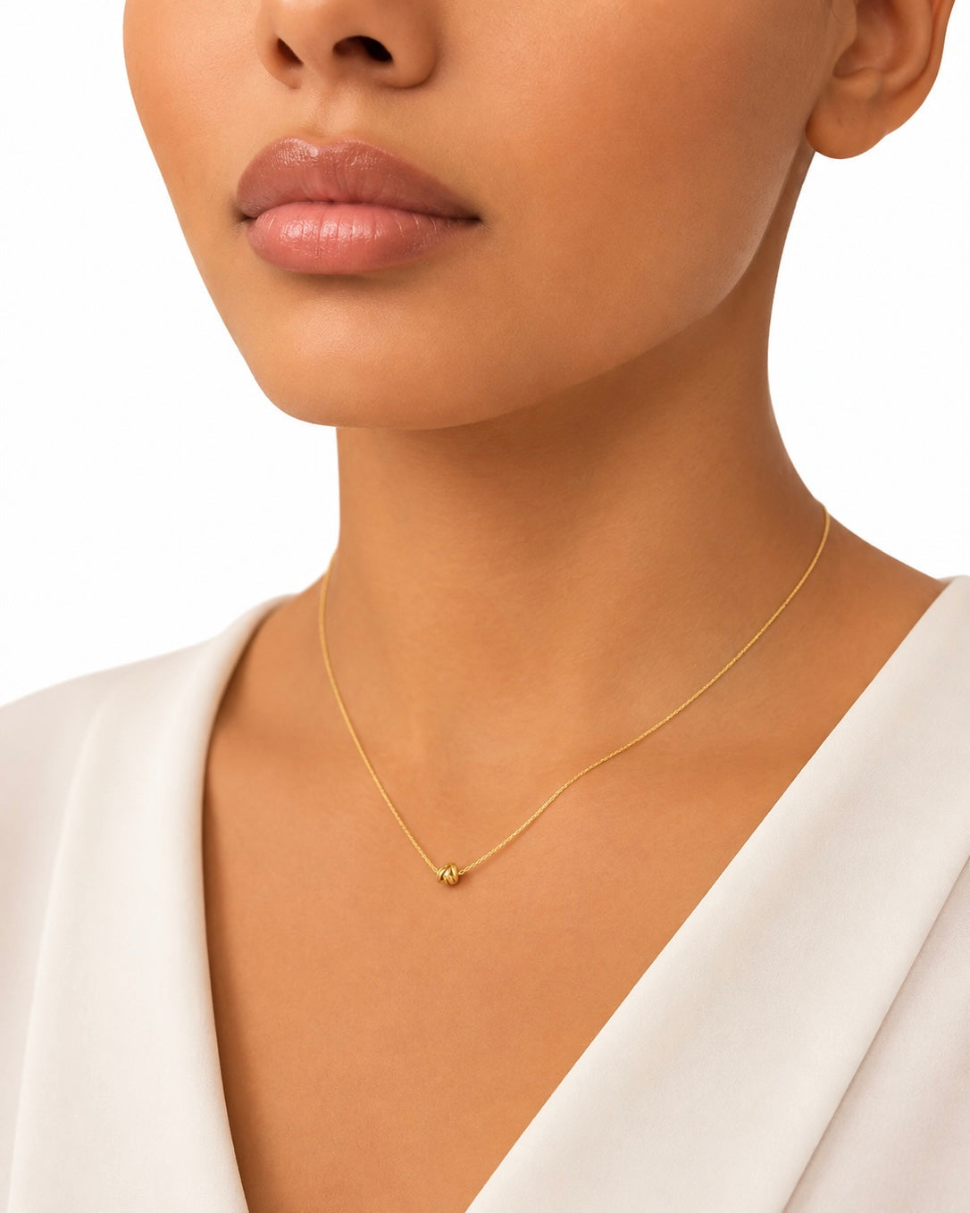 Girocollo in Oro 9kt con Nodo