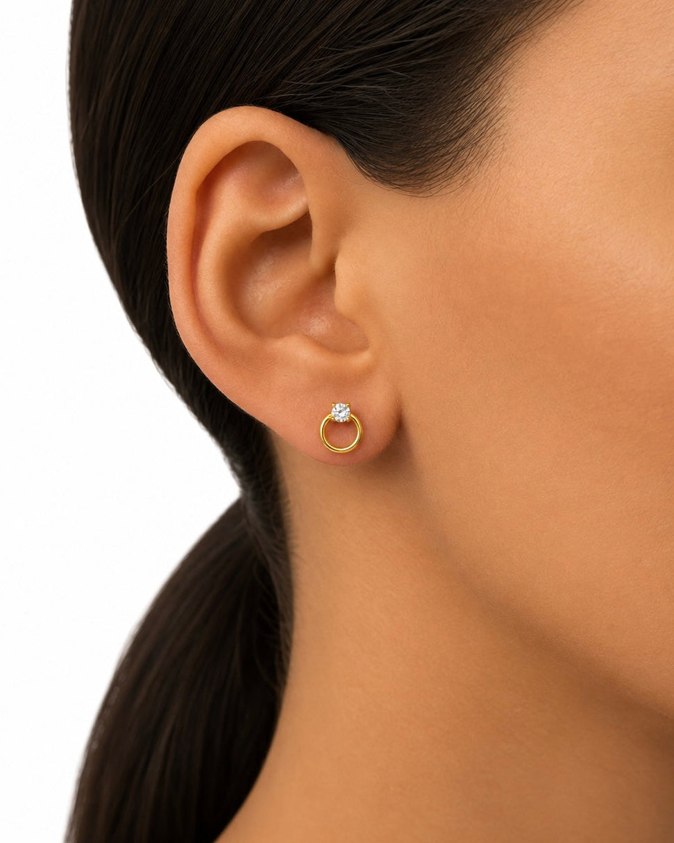 Orecchini in Oro 9kt Cerchietto