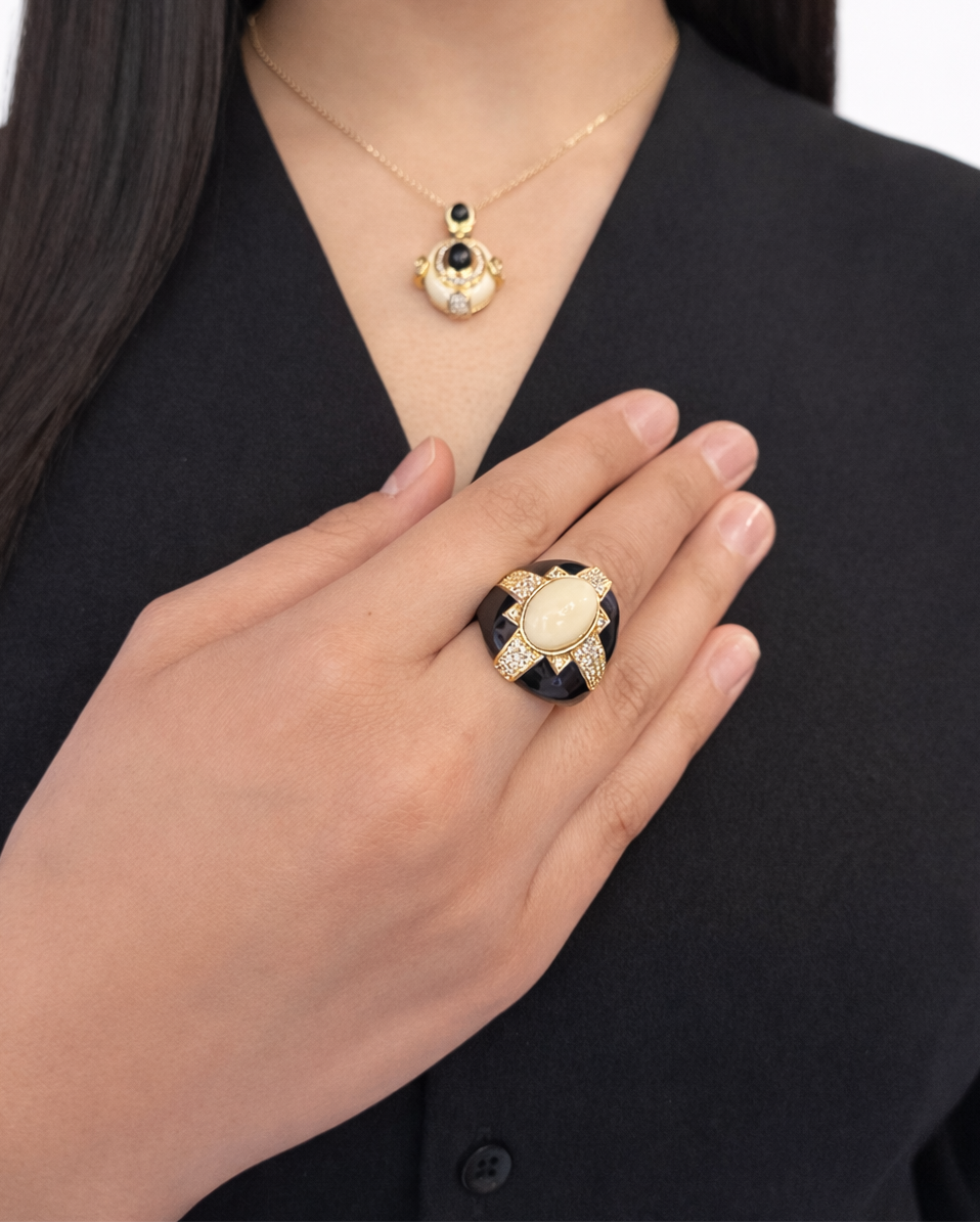 Anello Beatrice in Brass dorato