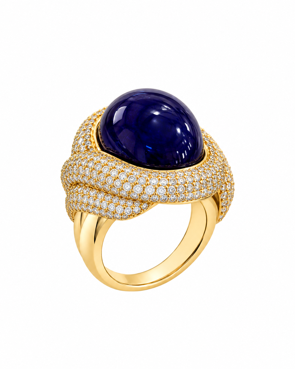 Anello Patrizia in Brass dorato