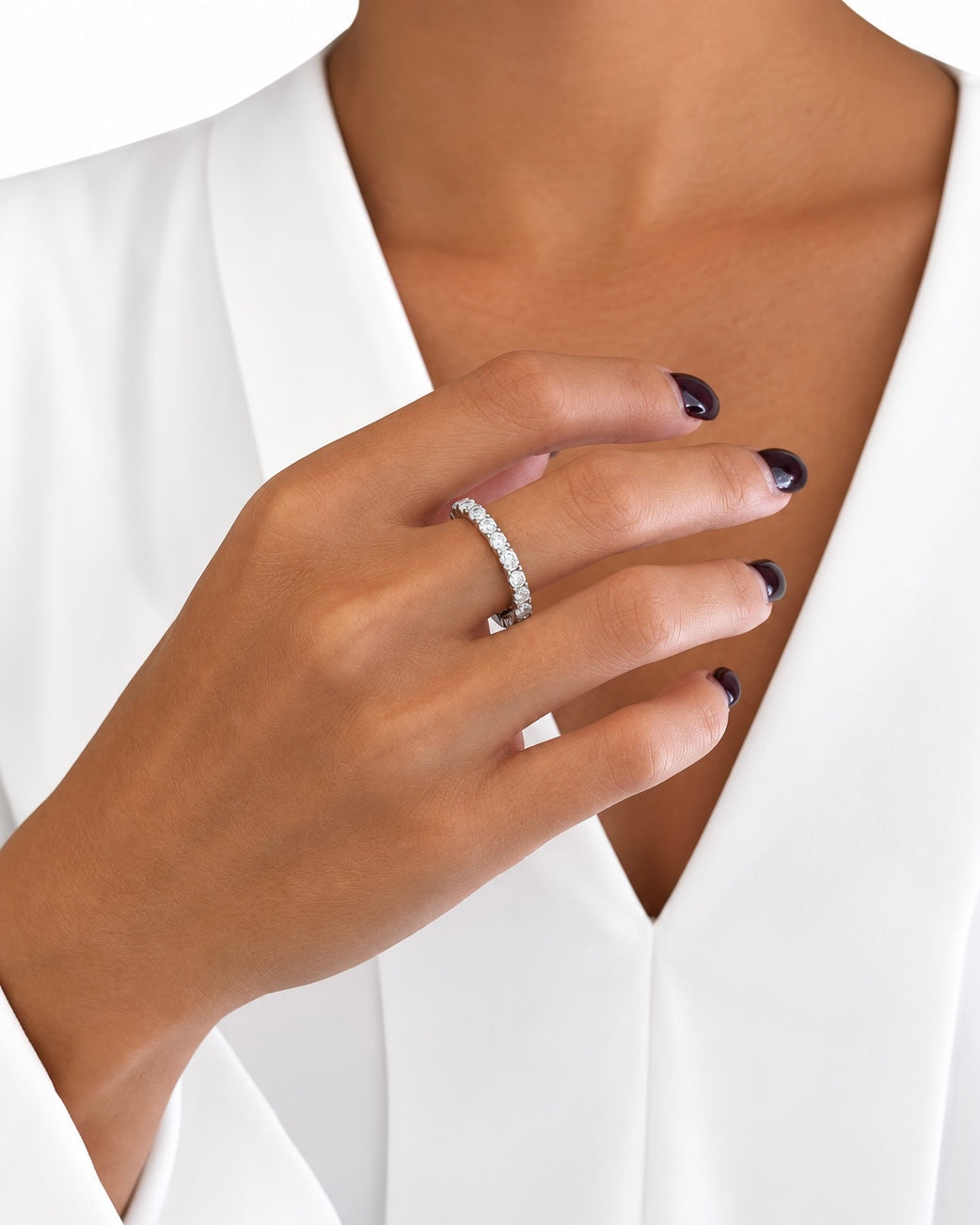 Anello Eternelle Big in Argento 925 e Diamanti Lab Grown