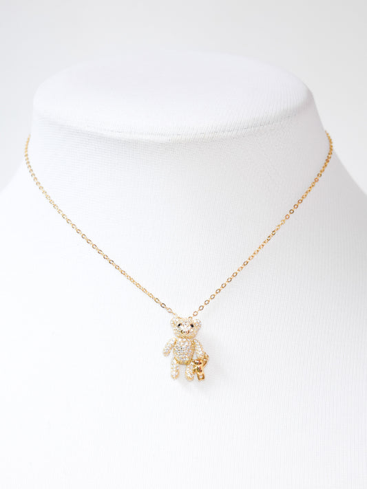 Girocollo Teddy in argento 925 placcato oro giallo 18kt