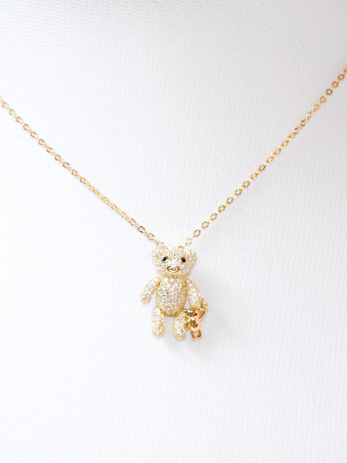 Girocollo Teddy in argento 925 placcato oro giallo 18kt