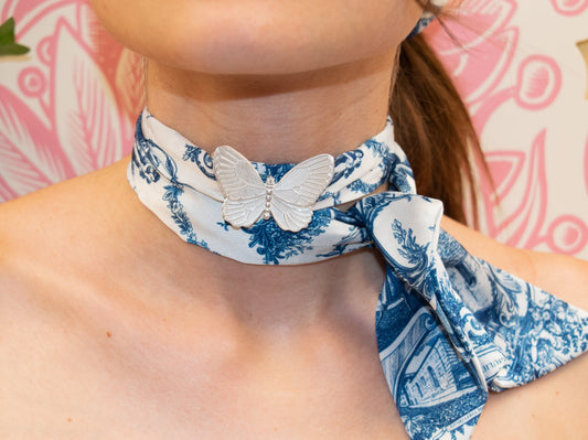 Combo Twilly Blu con Farfalla – Toile de Jouy Balcone