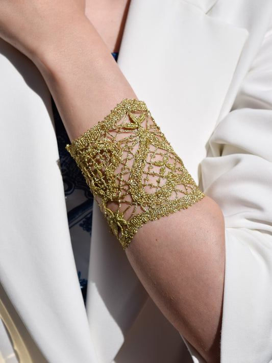 Bracciale Tombolo in Oro Giallo 18kt