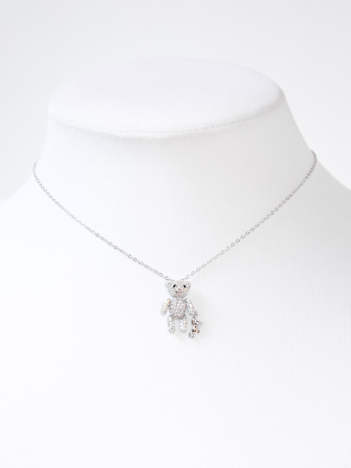 Girocollo Teddy in argento 925 rodio