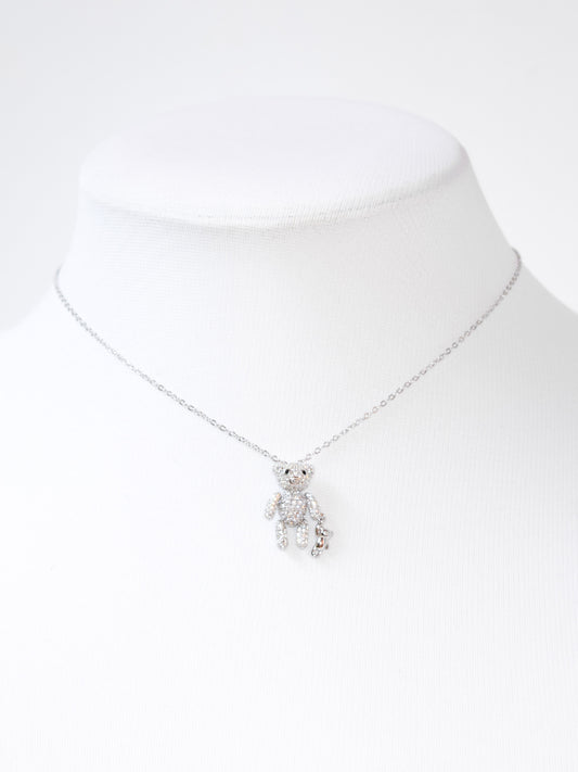 Girocollo Teddy in argento 925 rodio