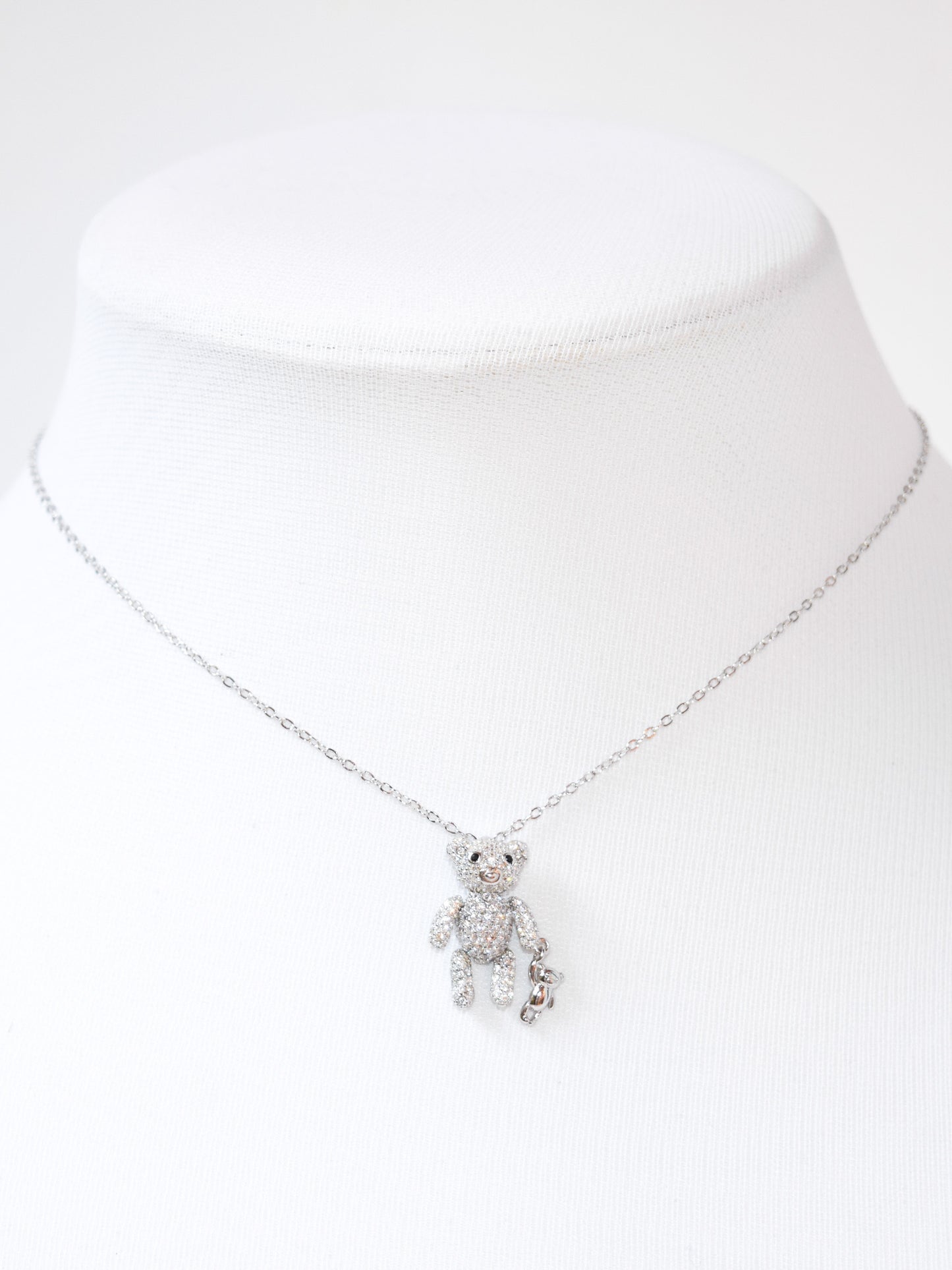 Girocollo Teddy in argento 925 rodio