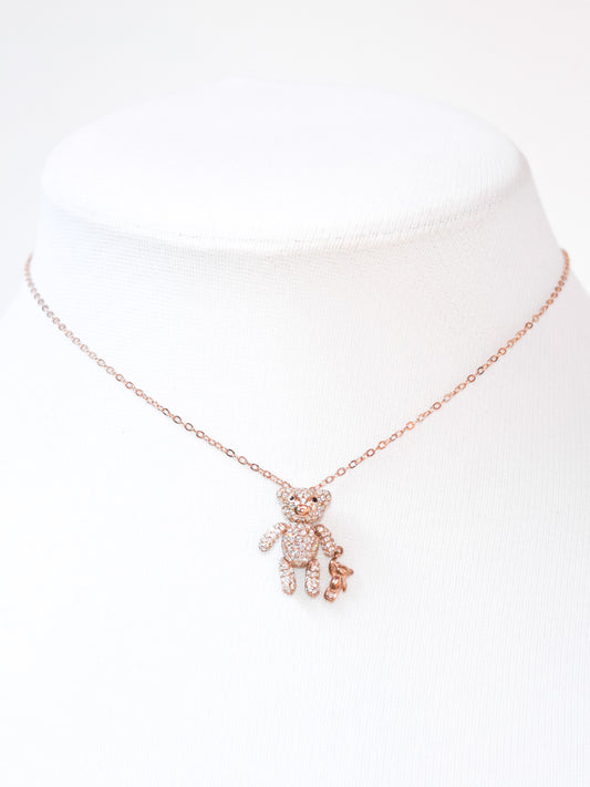 Girocollo Teddy in argento 925 placcato oro rosa 18kt