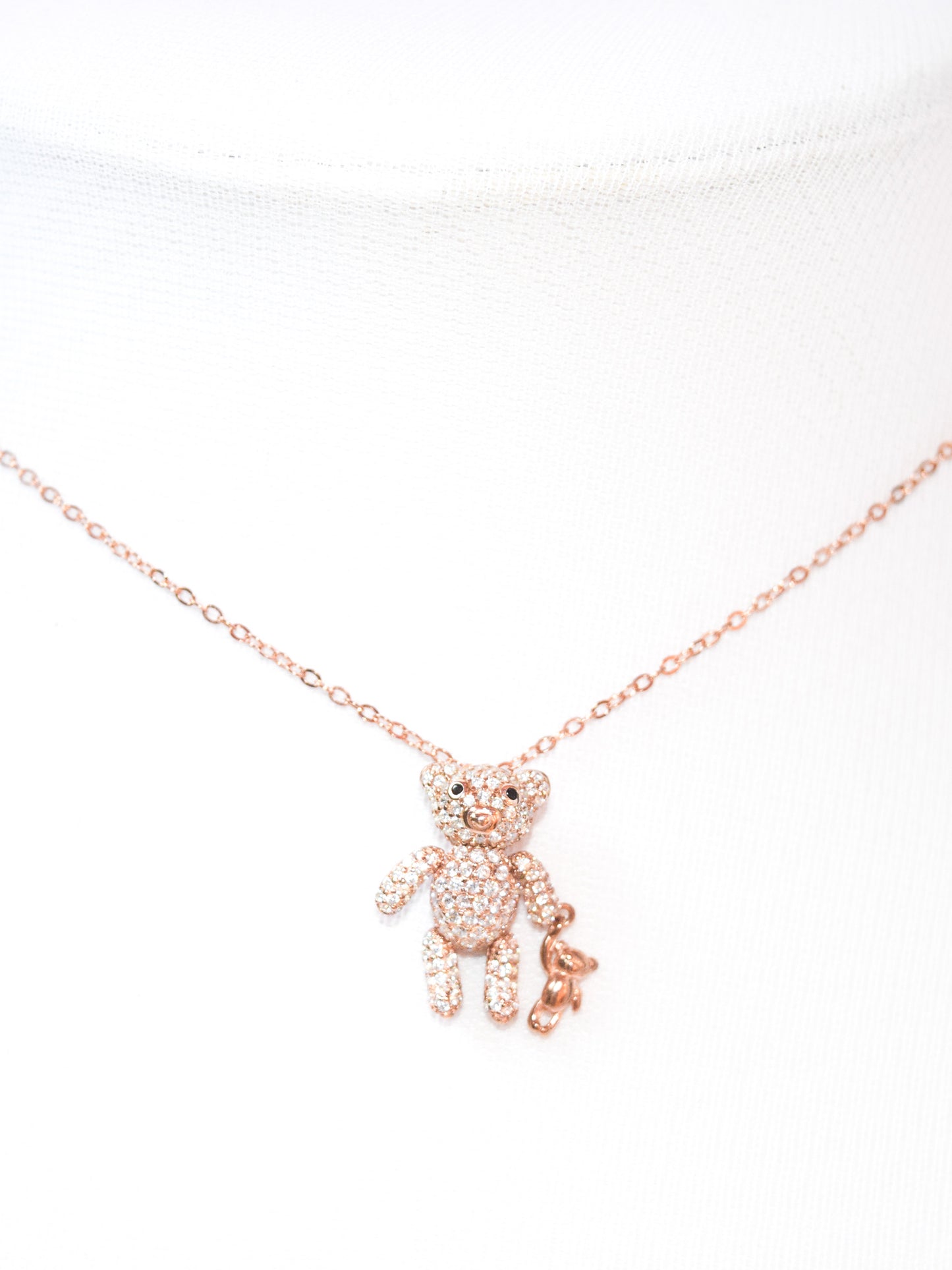 Girocollo Teddy in argento 925 placcato oro rosa 18kt