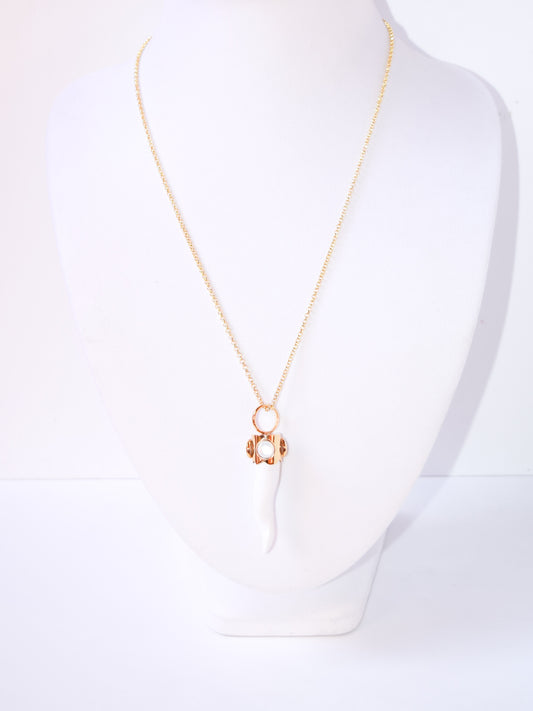 Collana Cornetto Bianco
