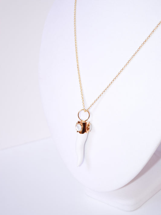 Collana Cornetto Bianco