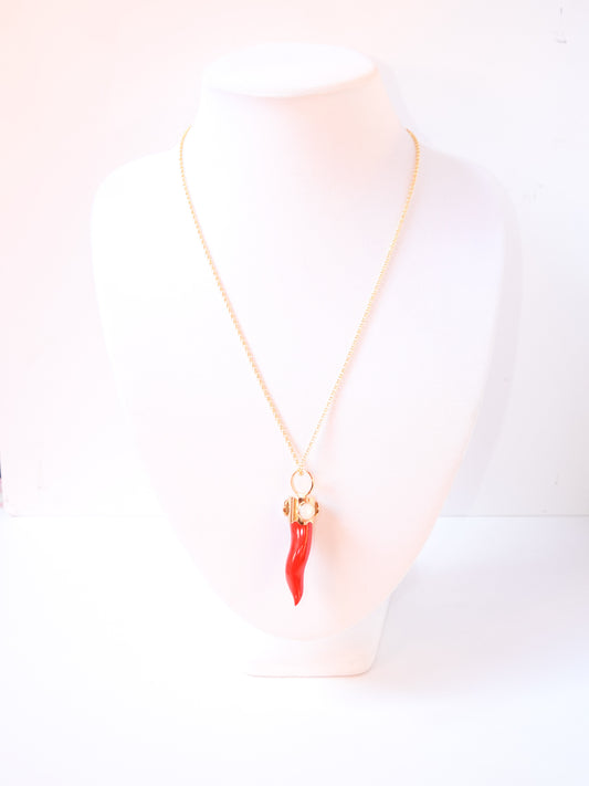 Collana Cornetto Rosso e Bianco