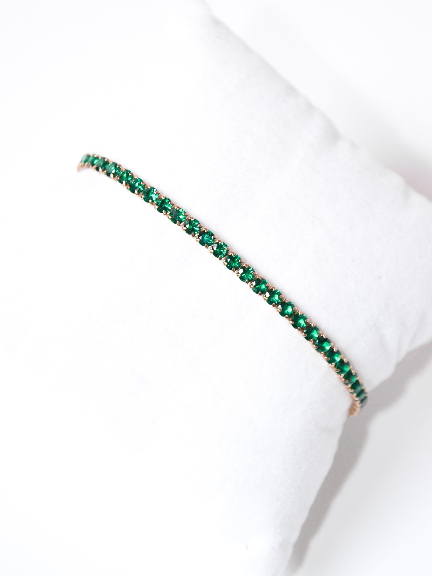 Bracciale Tennis Verde con allungo