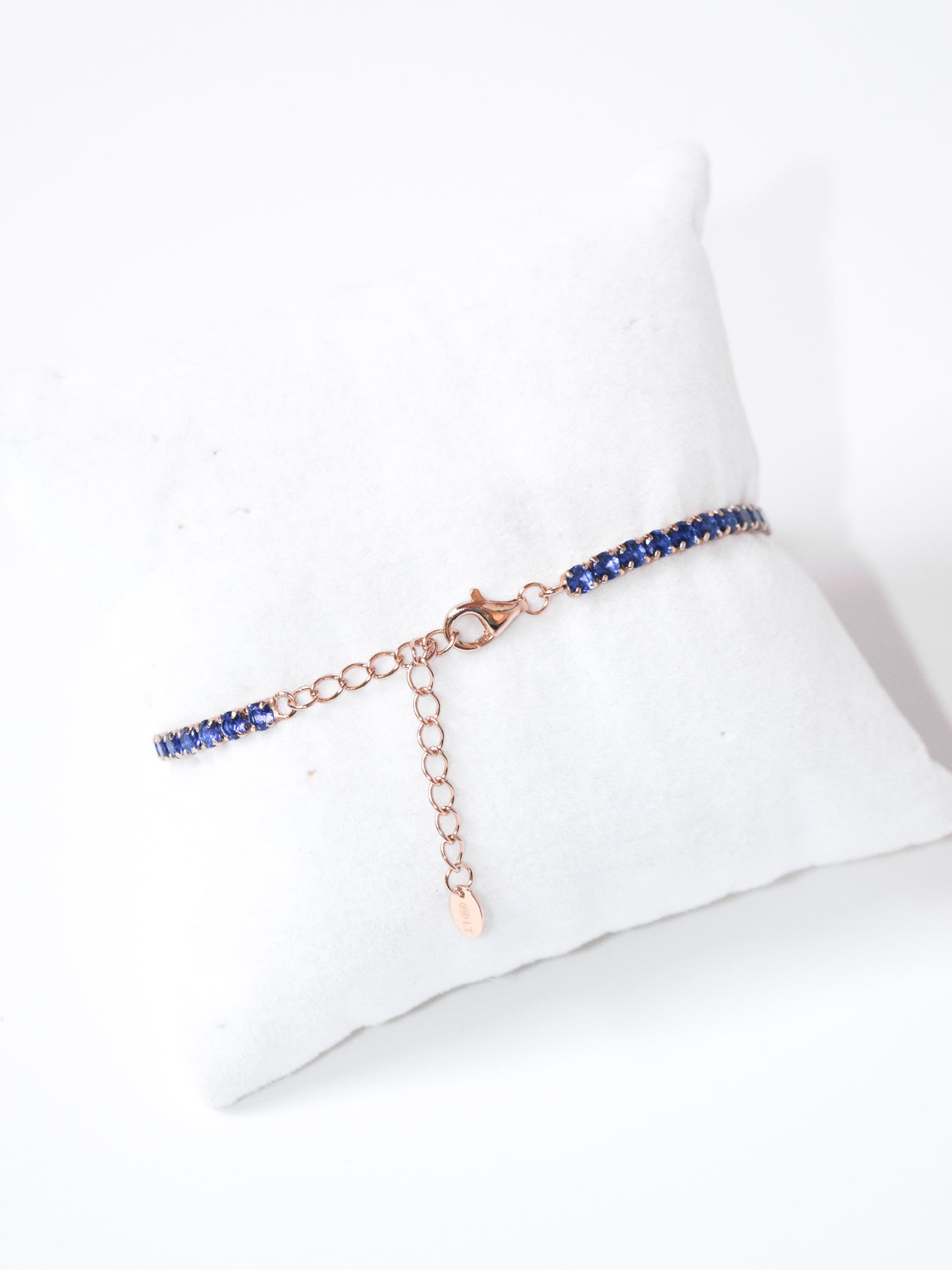 Bracciale Tennis Blu con allungo