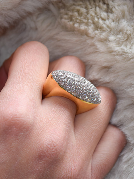 Anello Brass Federica placcato oro giallo