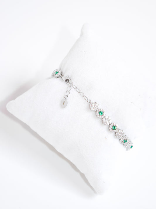 Bracciale Ginevra con zirconi verde