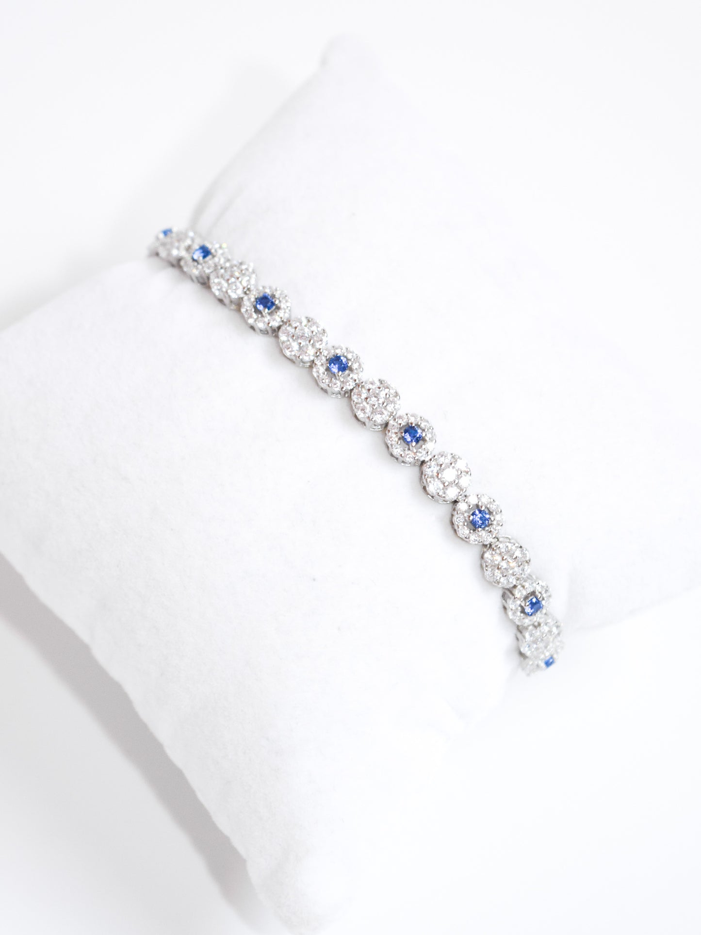 Bracciale Ginevra con zirconi blu