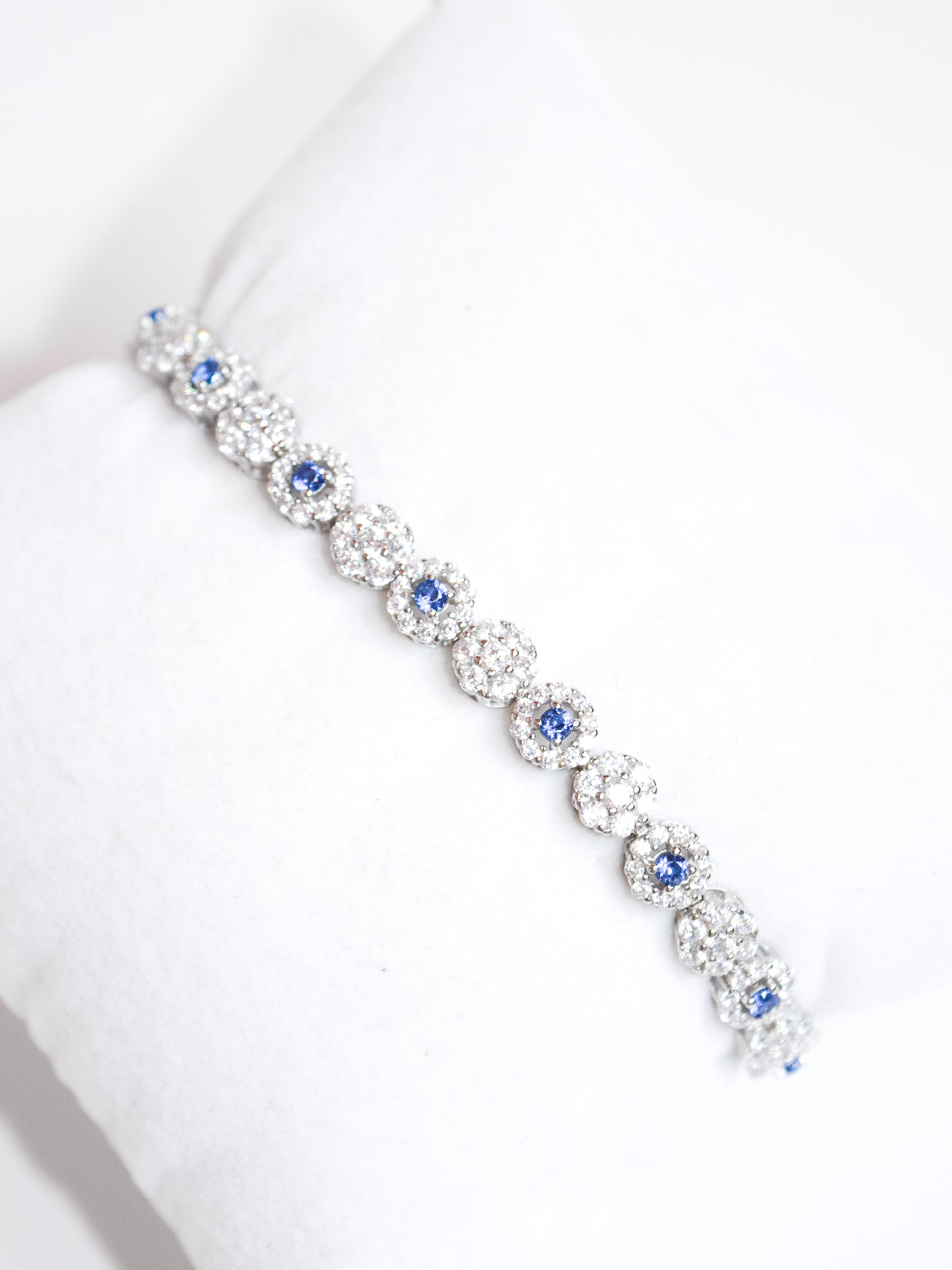 Bracciale Ginevra con zirconi blu