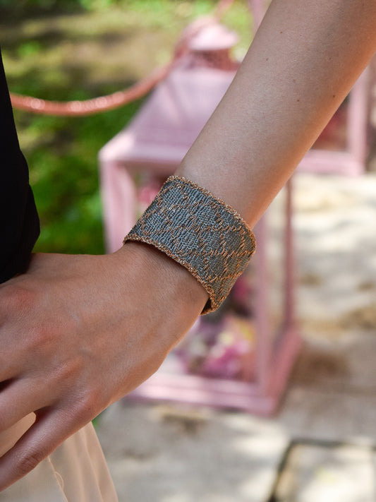 Bracciale fatto a mano Grigio