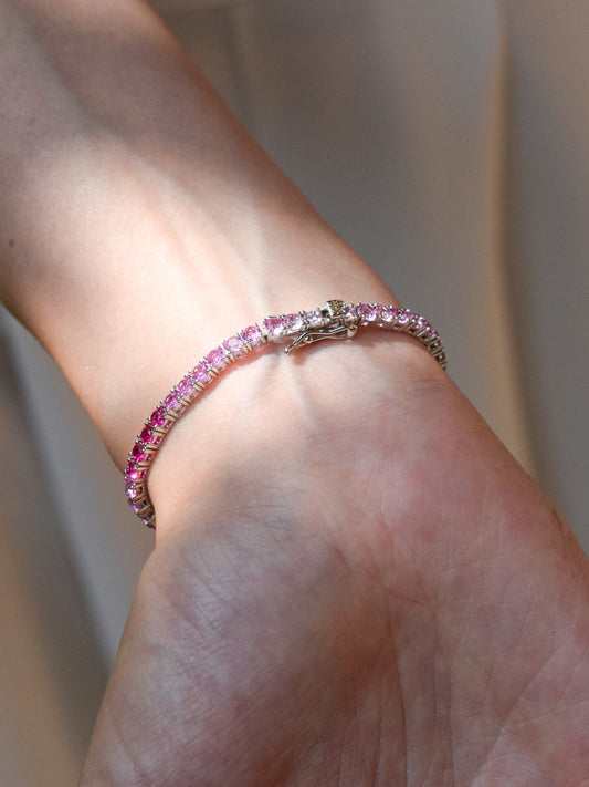 Bracciale Tennis Degradè Rosa