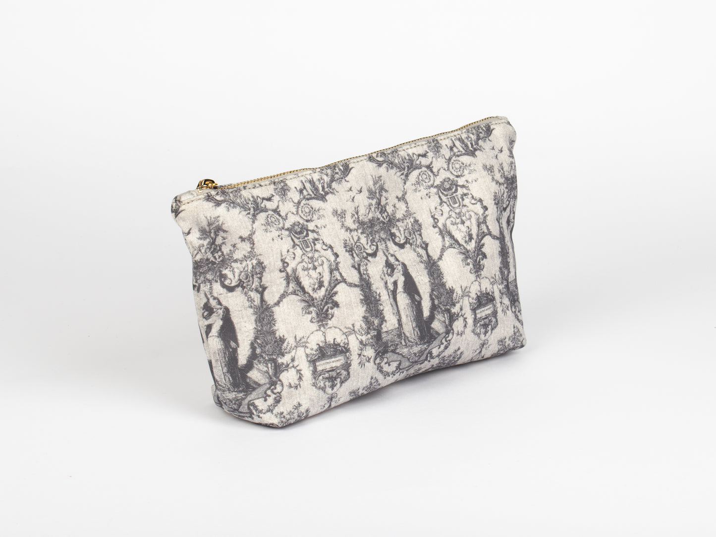 Pochette Piccola Grigia – Toile de Jouy Bacio