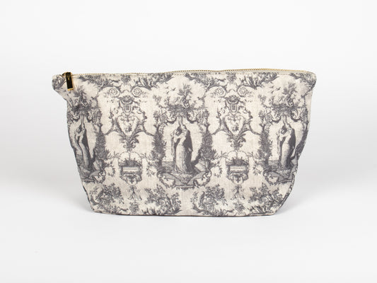 Pochette Grande Grigia – Toile de Jouy Bacio